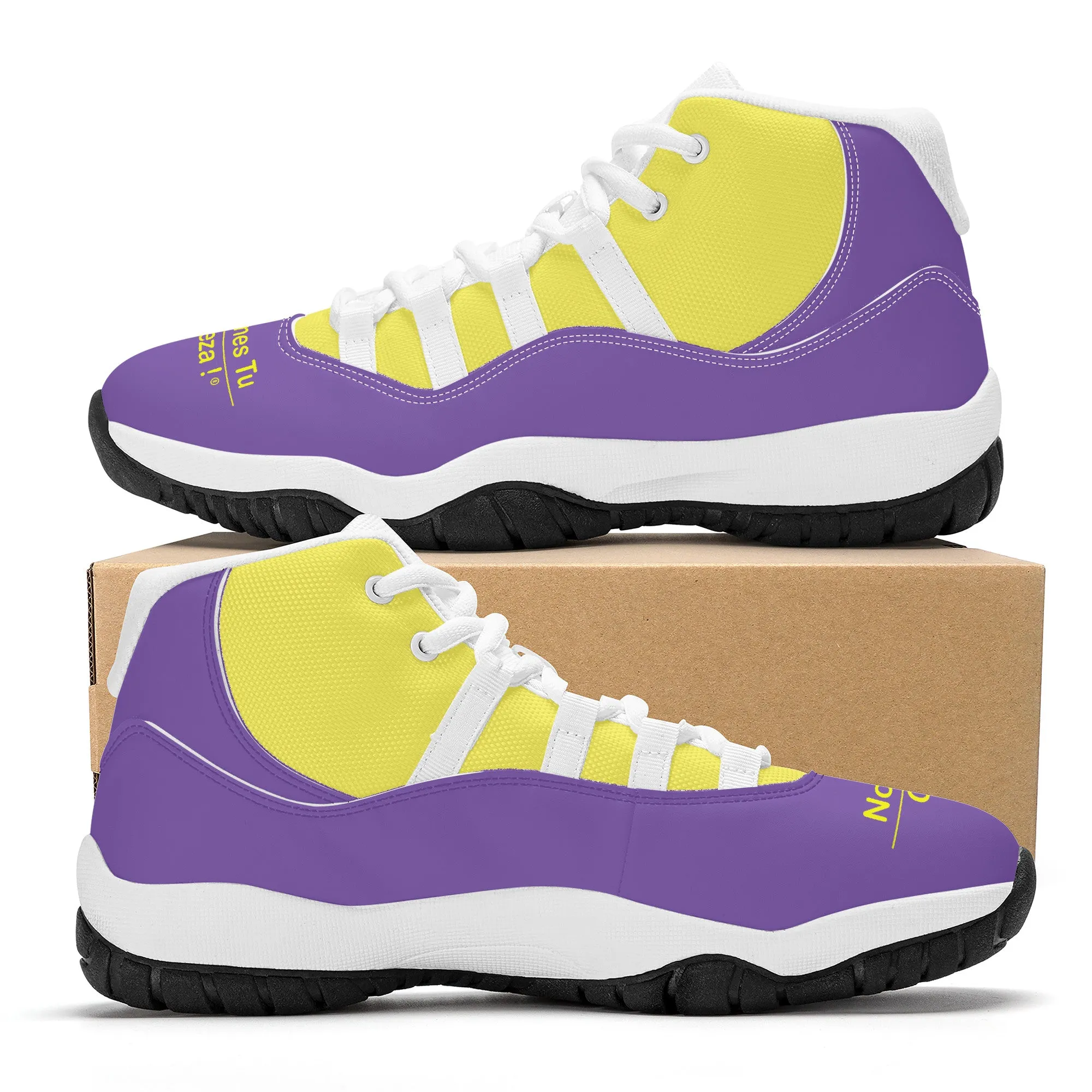 Espanol High Top Air Retro Sneakers - White