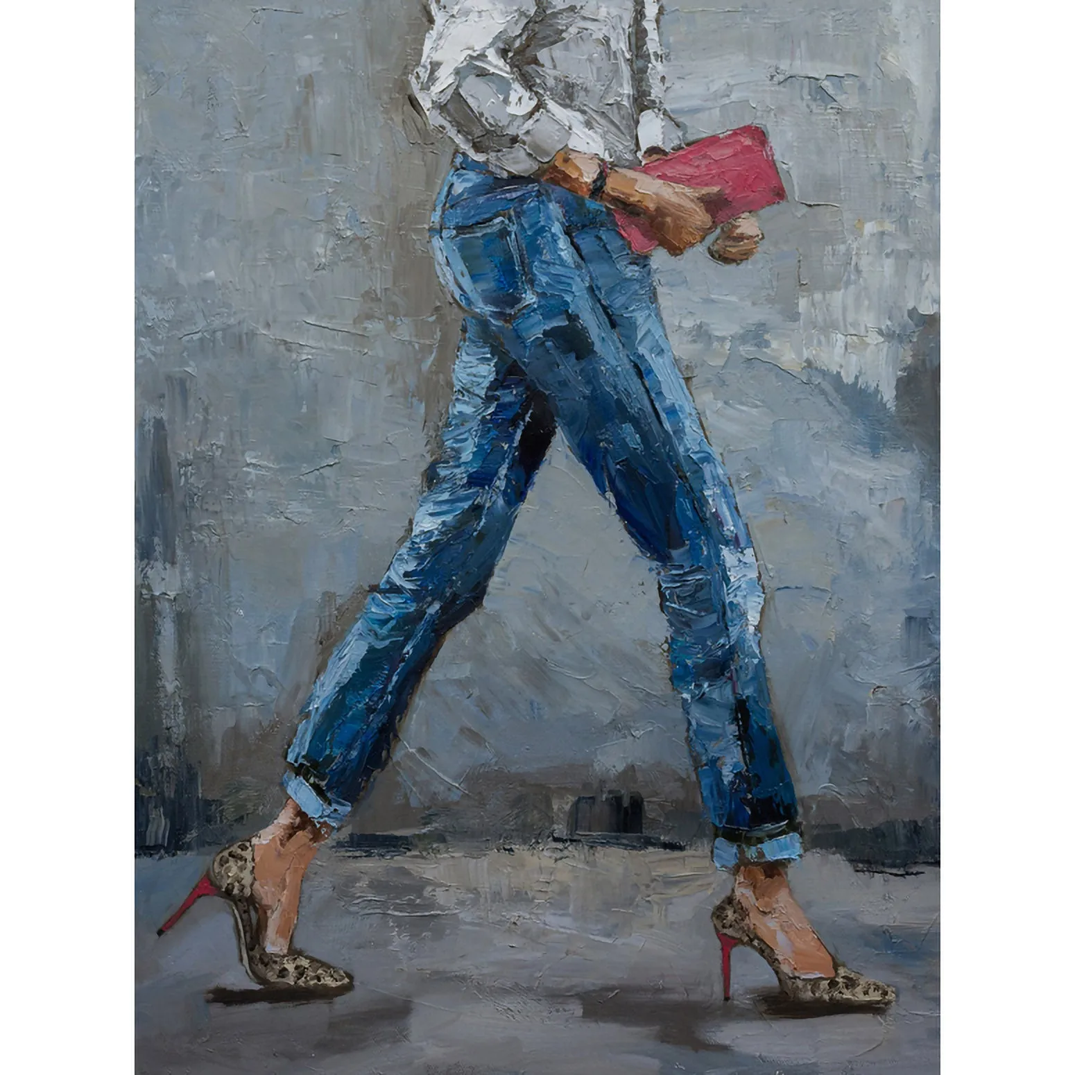 Figurative - Leopard Shoes Canvas Wall Art