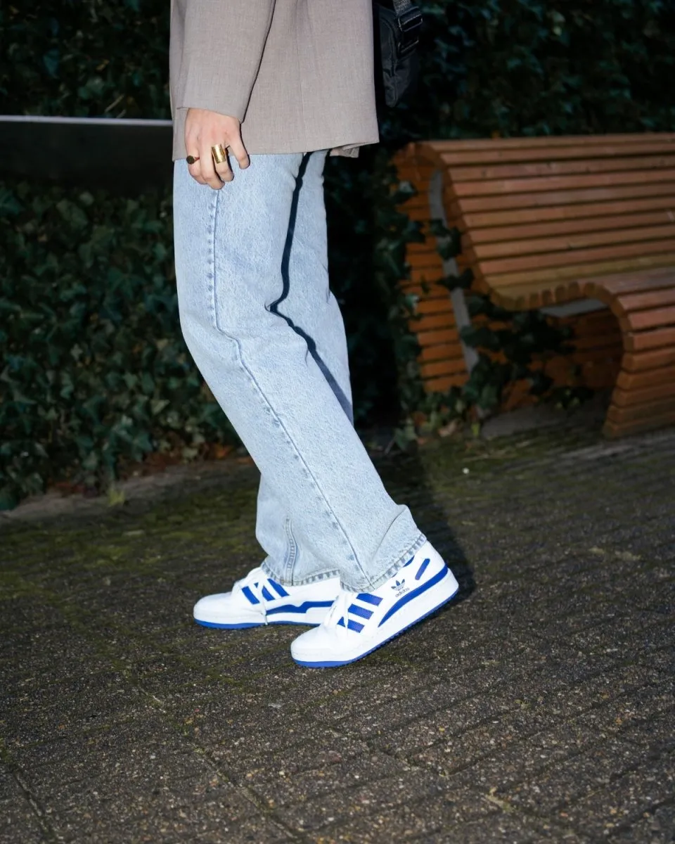 Forum Low W - White/Royal Blue