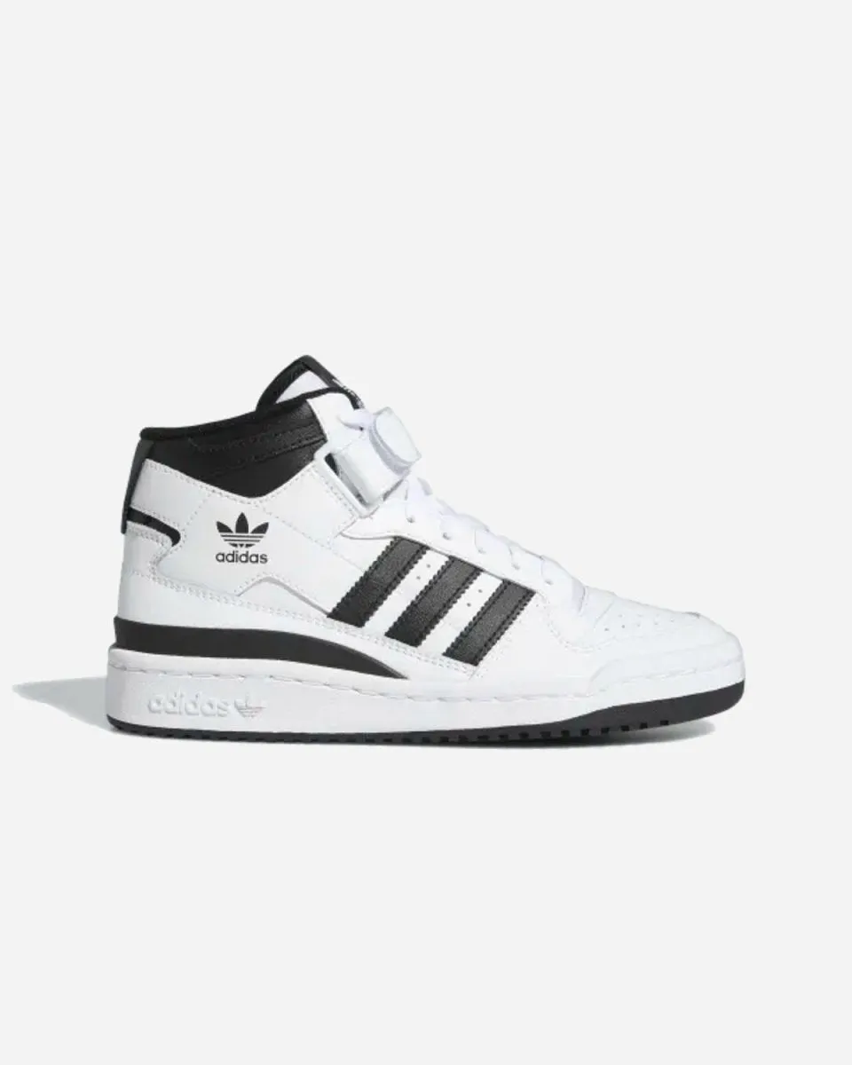 Forum Mid - White/Black
