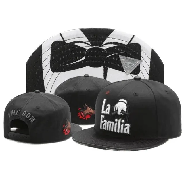 Hip Hop fashion caps for men, flat bill with custom embroidery