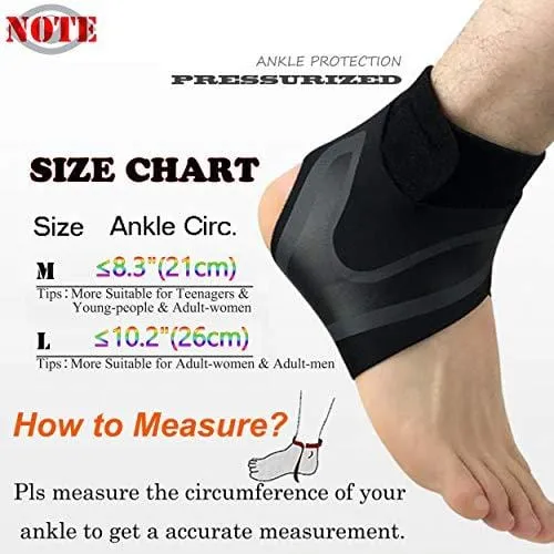 HiRui Ankle Brace Ankle Support Ankle Wrap for Running, Arthritis, Pain Relief, Sprains, Sports Injuries and Recovery, Ultra-Thin Breathable Neoprene Ankle Compression Brace (Right Foot, Large)
