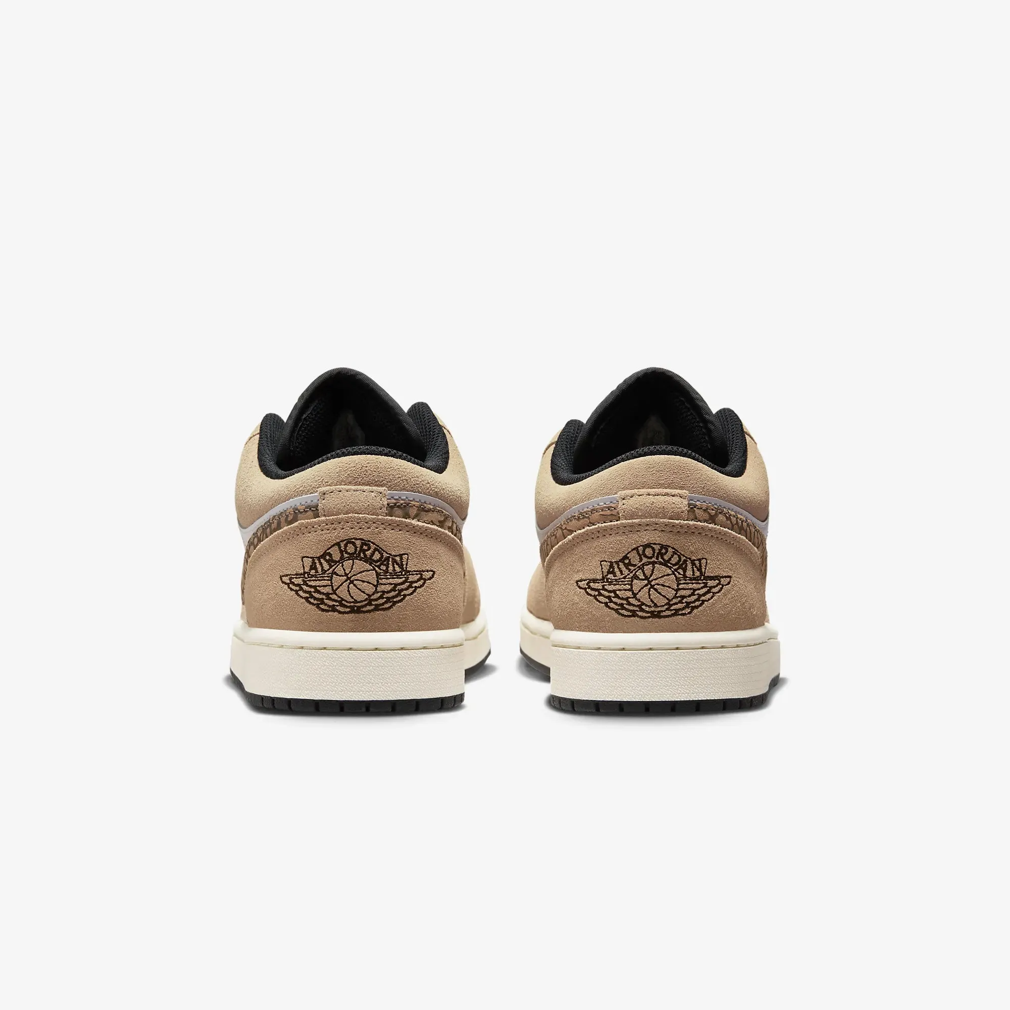 Jordan | AIR JORDAN 1 LOW SE  { HEMP/LT BRITISH TAN-WHITE-BLACK
