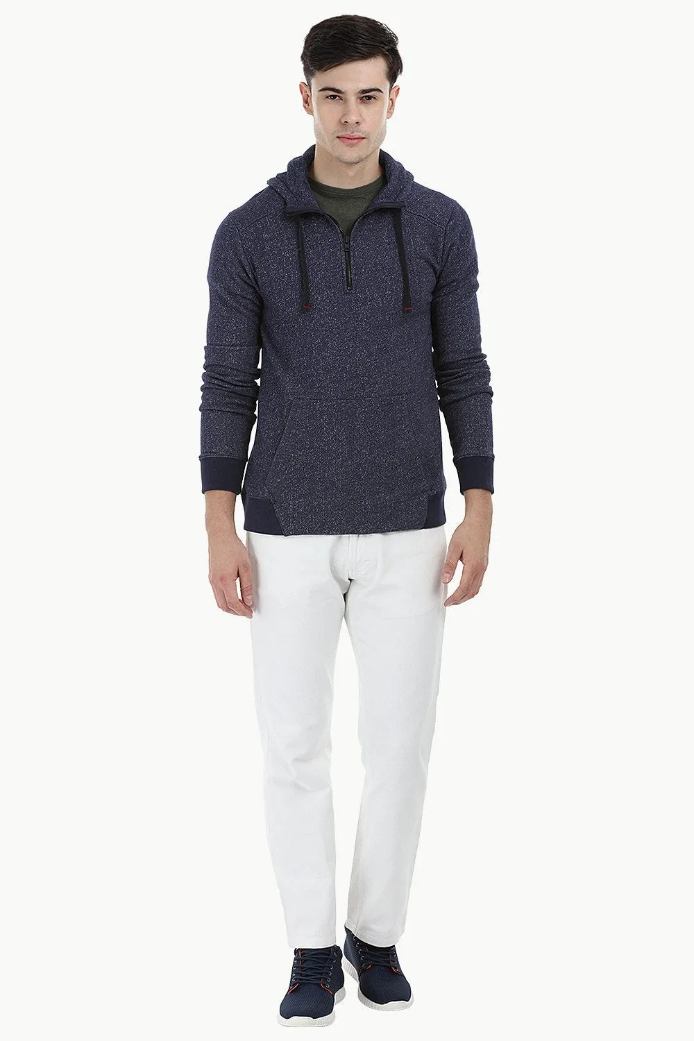Kangaroo Pocket Speckled Hoodie