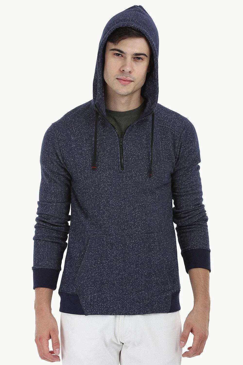 Kangaroo Pocket Speckled Hoodie