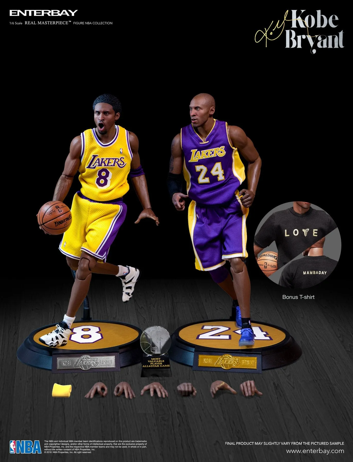 LA Lakers - Kobe Bryant, Lebron, Shaquille 3-Pack - MINT IN BOX