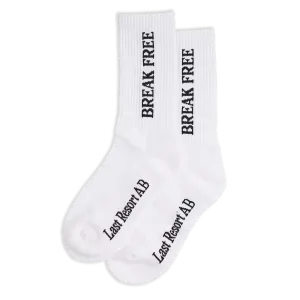 Last Resort AB Break Free Socks: White