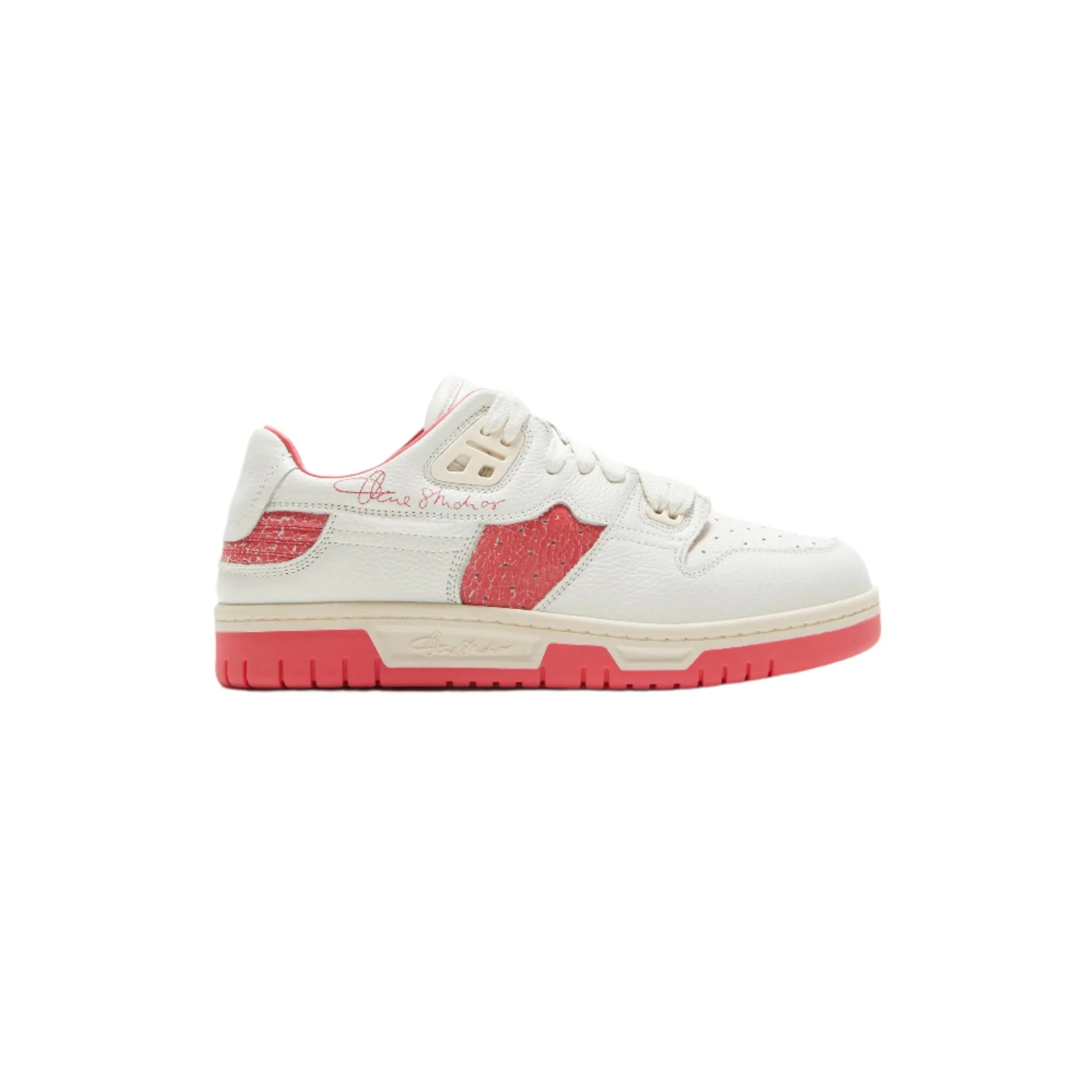 Low Top Sneakers (White/Electric Pink)