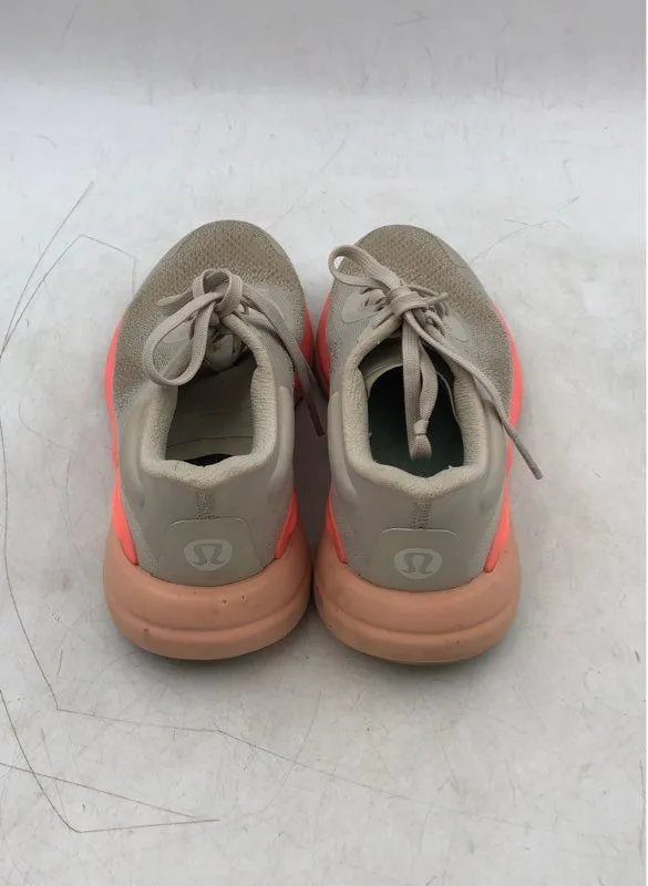 Lululemon Women's Chargefeel Workout Low 2 Beige Pink Athletic Shoes - Size 7.5