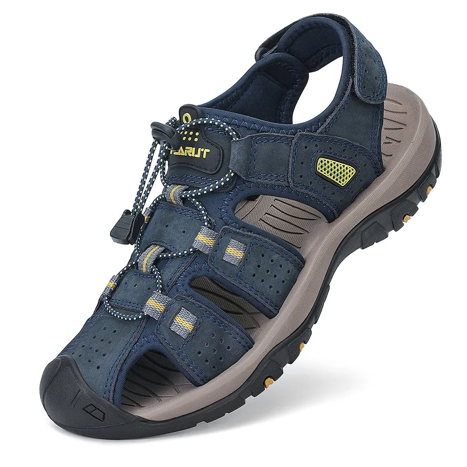 Mens Closed Toe Hiking Sandals Outdoor Sport Water Shoes F399