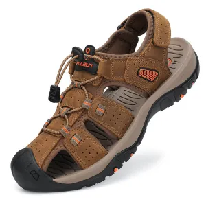 Mens Closed Toe Hiking Sandals Outdoor Sport Water Shoes F399