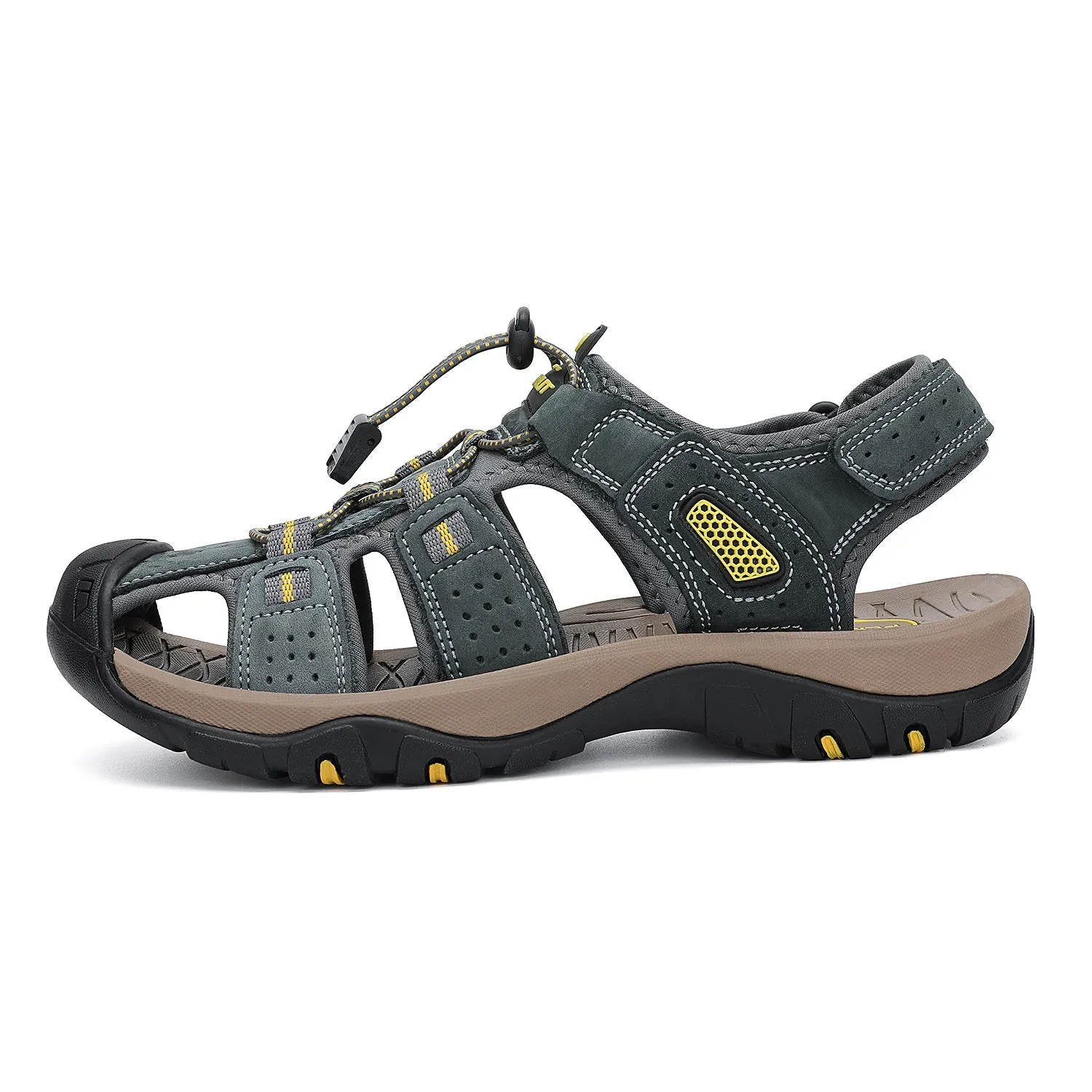 Mens Closed Toe Hiking Sandals Outdoor Sport Water Shoes F399