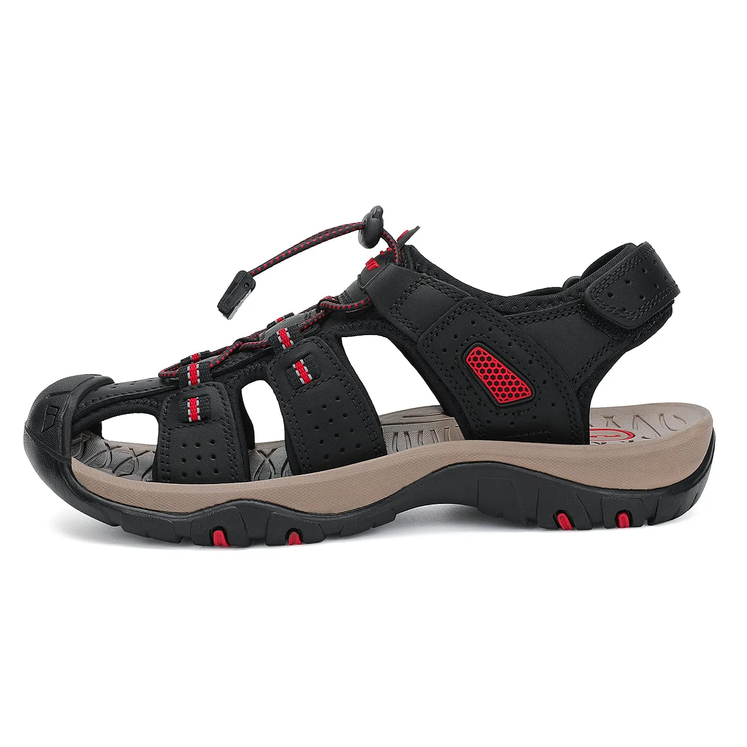 Mens Closed Toe Hiking Sandals Outdoor Sport Water Shoes F399