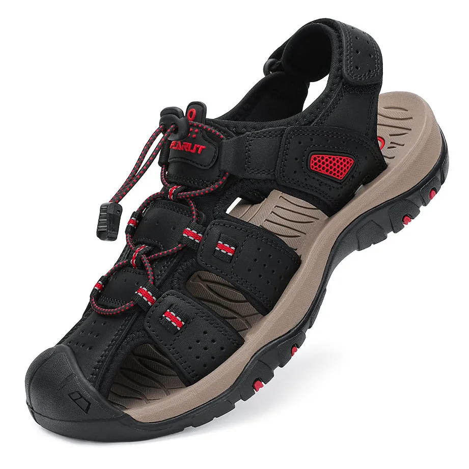 Mens Closed Toe Hiking Sandals Outdoor Sport Water Shoes F399