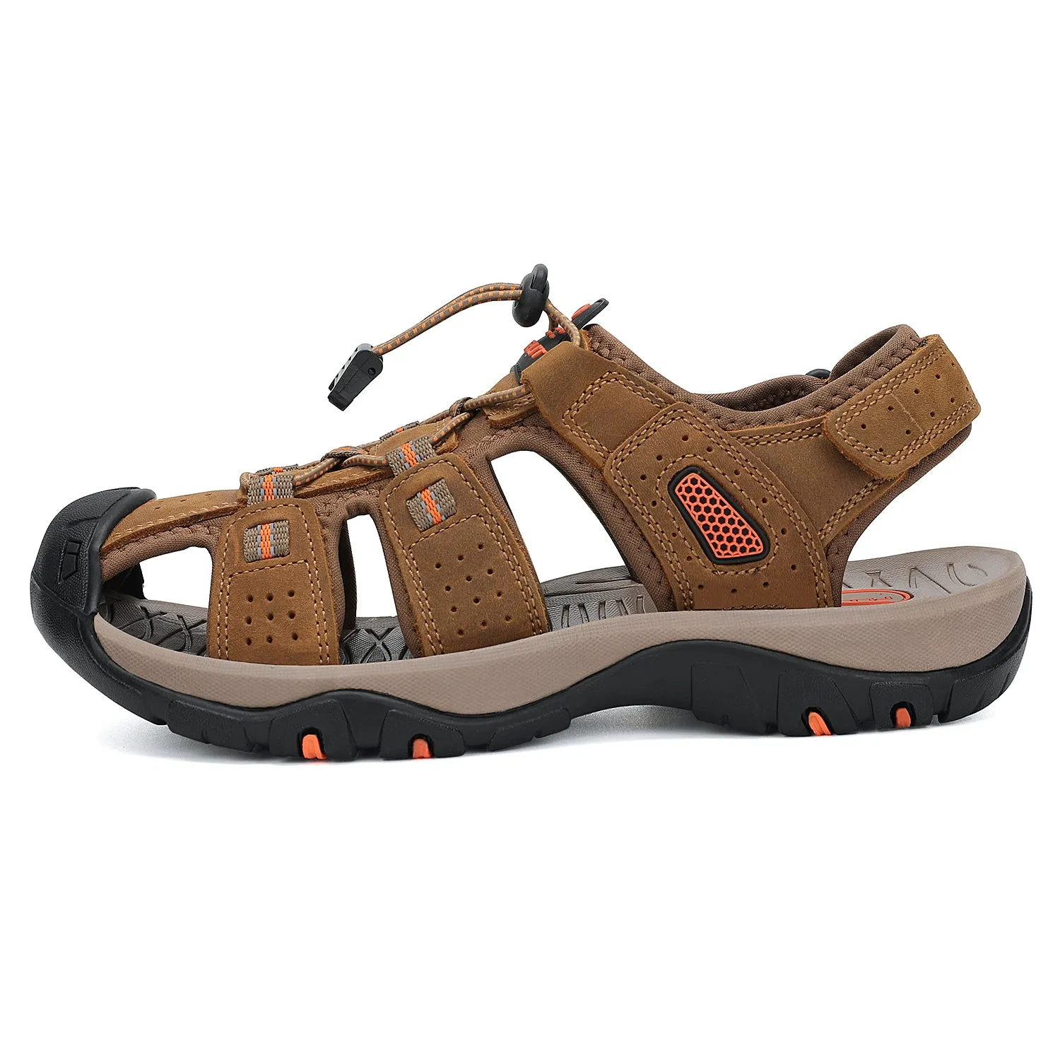 Mens Closed Toe Hiking Sandals Outdoor Sport Water Shoes F399