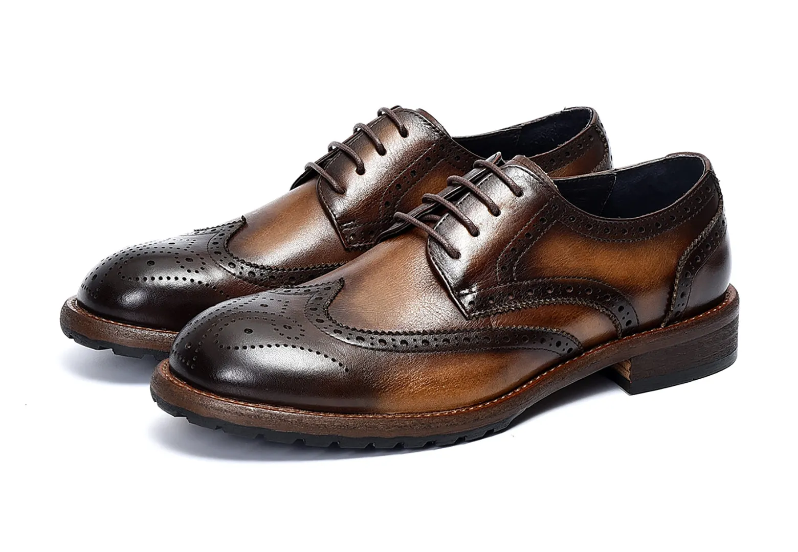 Men's Retro Brogues Leather Derby