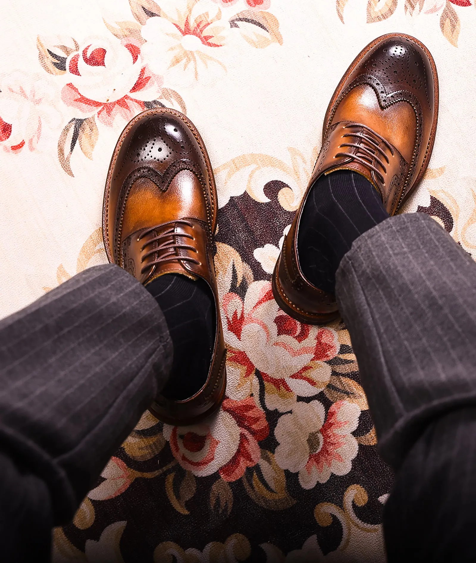 Men's Retro Brogues Leather Derby