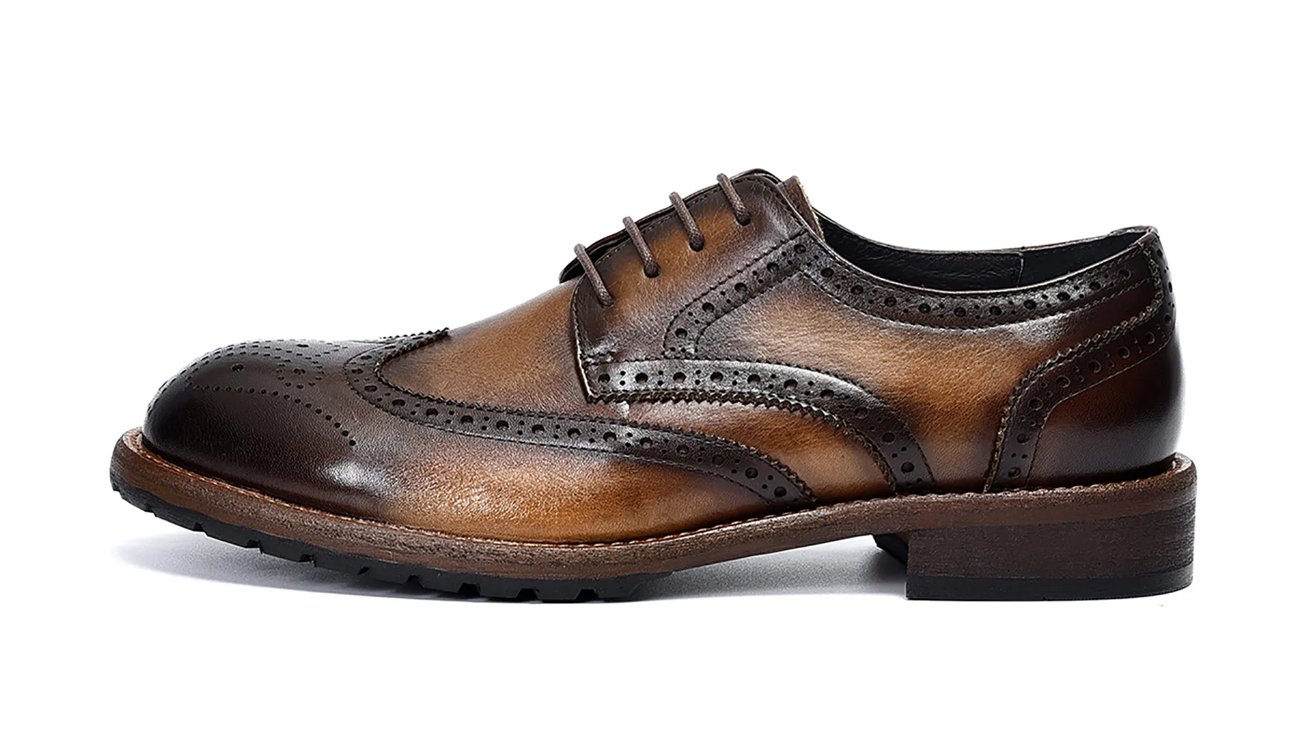 Men's Retro Brogues Leather Derby