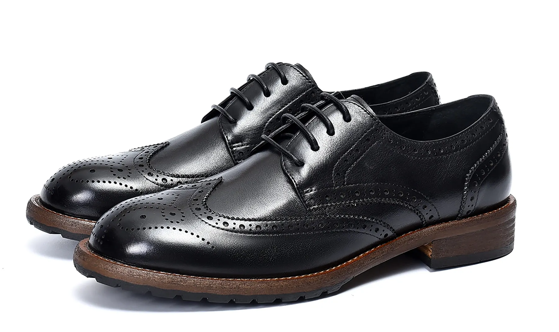 Men's Retro Brogues Leather Derby