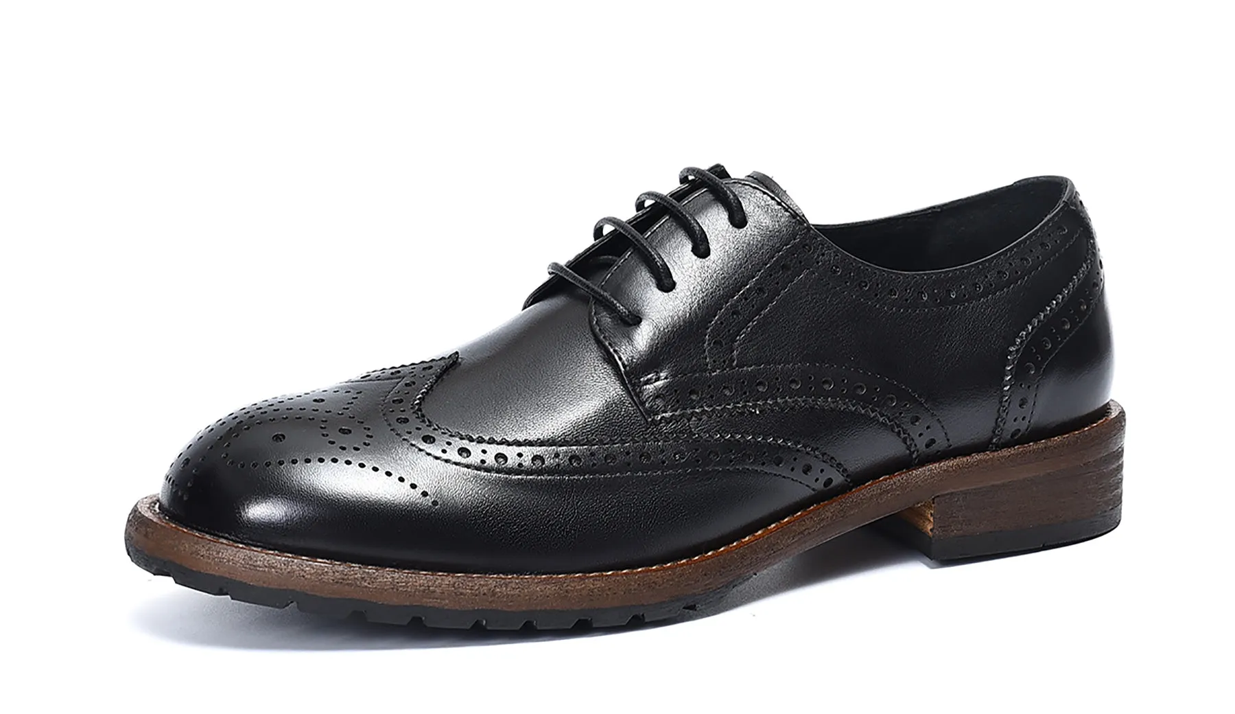 Men's Retro Brogues Leather Derby