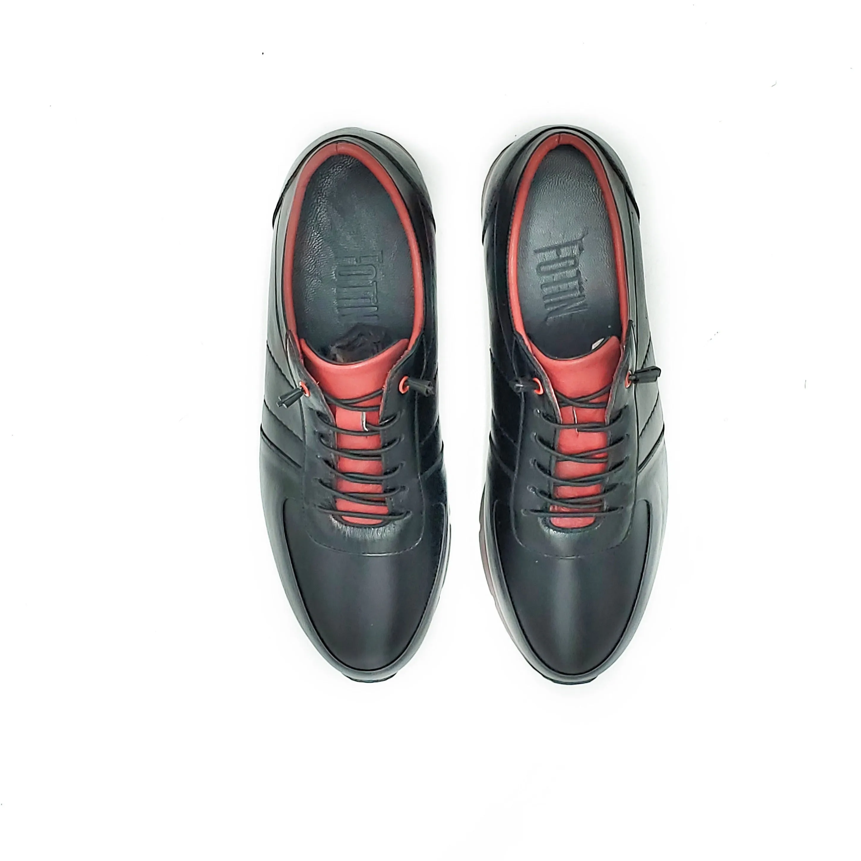 Men's Sneakers (Black/Red)
