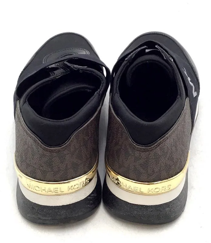 Michael Kors Women's Black Trainer Athletic Shoes - Size 8M