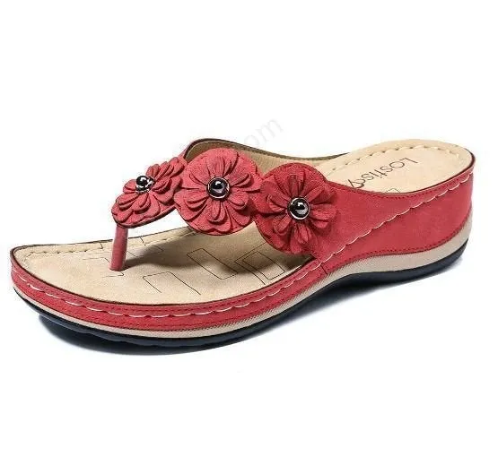 Nanccy Lightweight Flowers Clip Toe Sandals