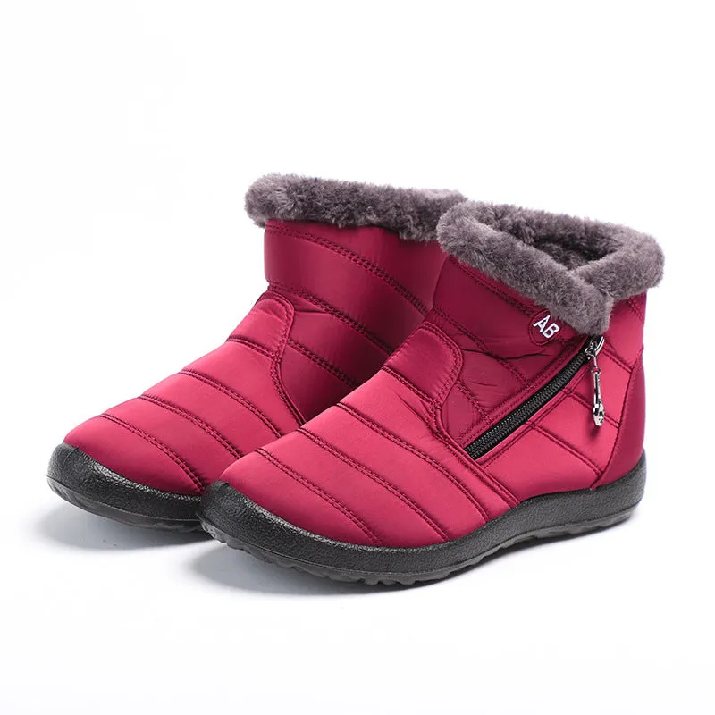 Nanccy Warm And Cold Resistant High Top Waterproof Snow Boots