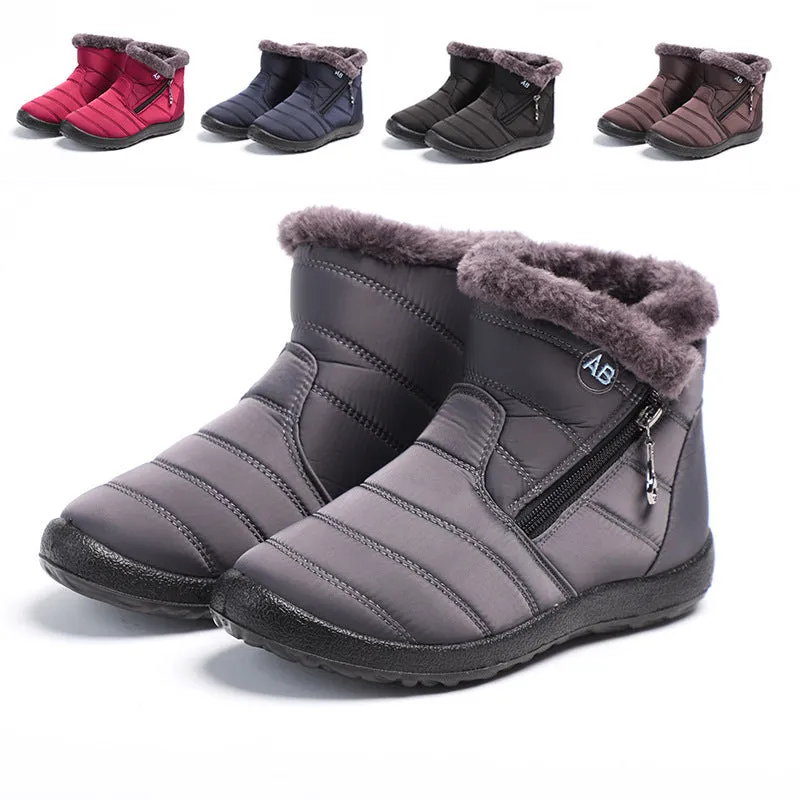 Nanccy Warm And Cold Resistant High Top Waterproof Snow Boots