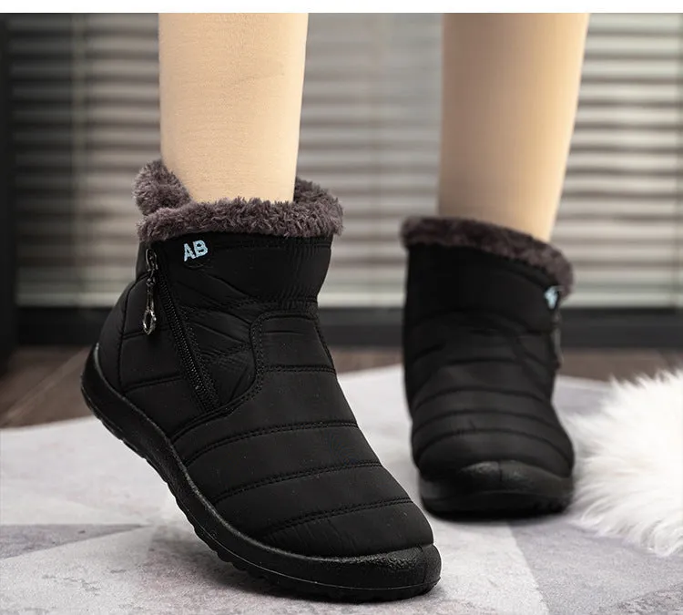 Nanccy Warm And Cold Resistant High Top Waterproof Snow Boots