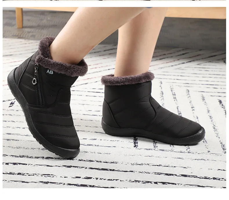 Nanccy Warm And Cold Resistant High Top Waterproof Snow Boots
