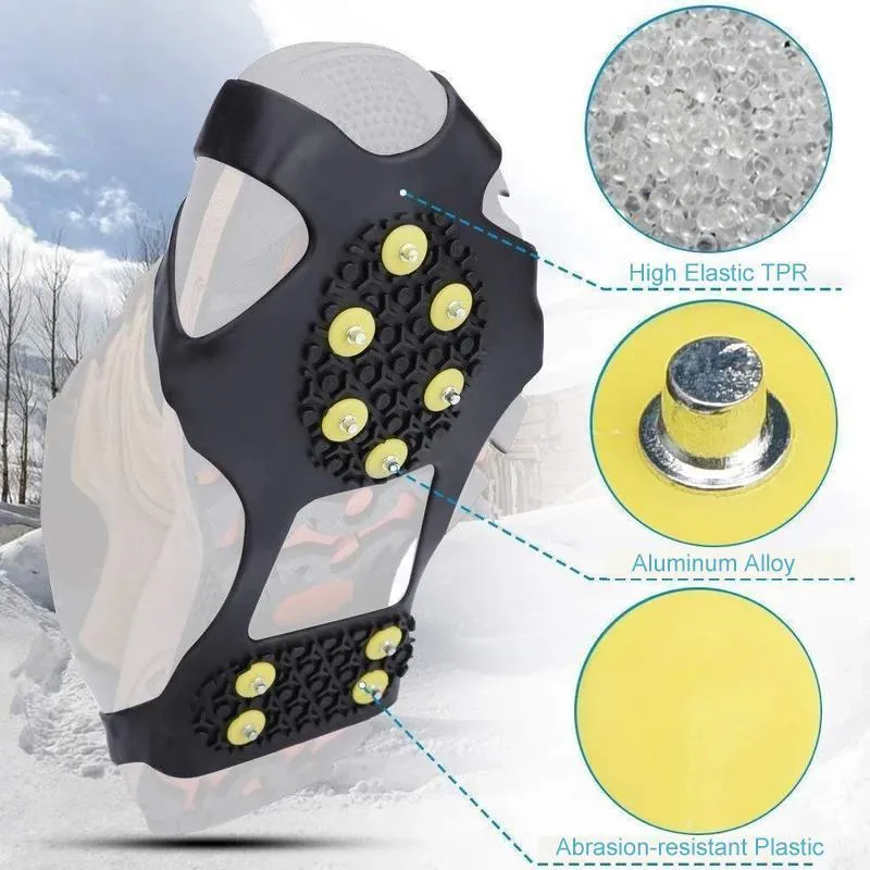 New Traction Cleats Ice Snow Grips Anti Slip Silicone