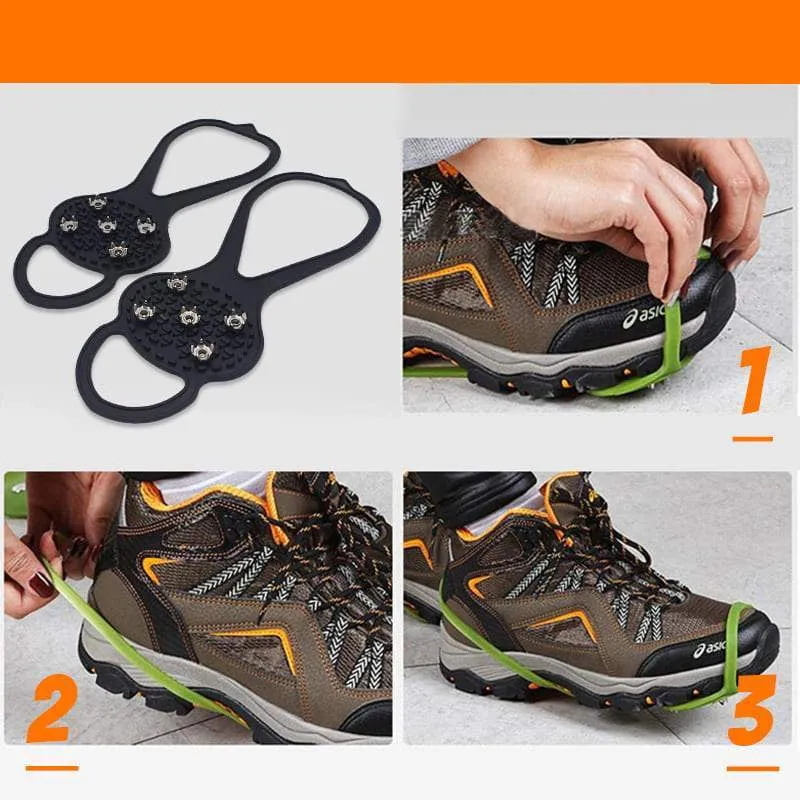 New Traction Cleats Ice Snow Grips Anti Slip Silicone
