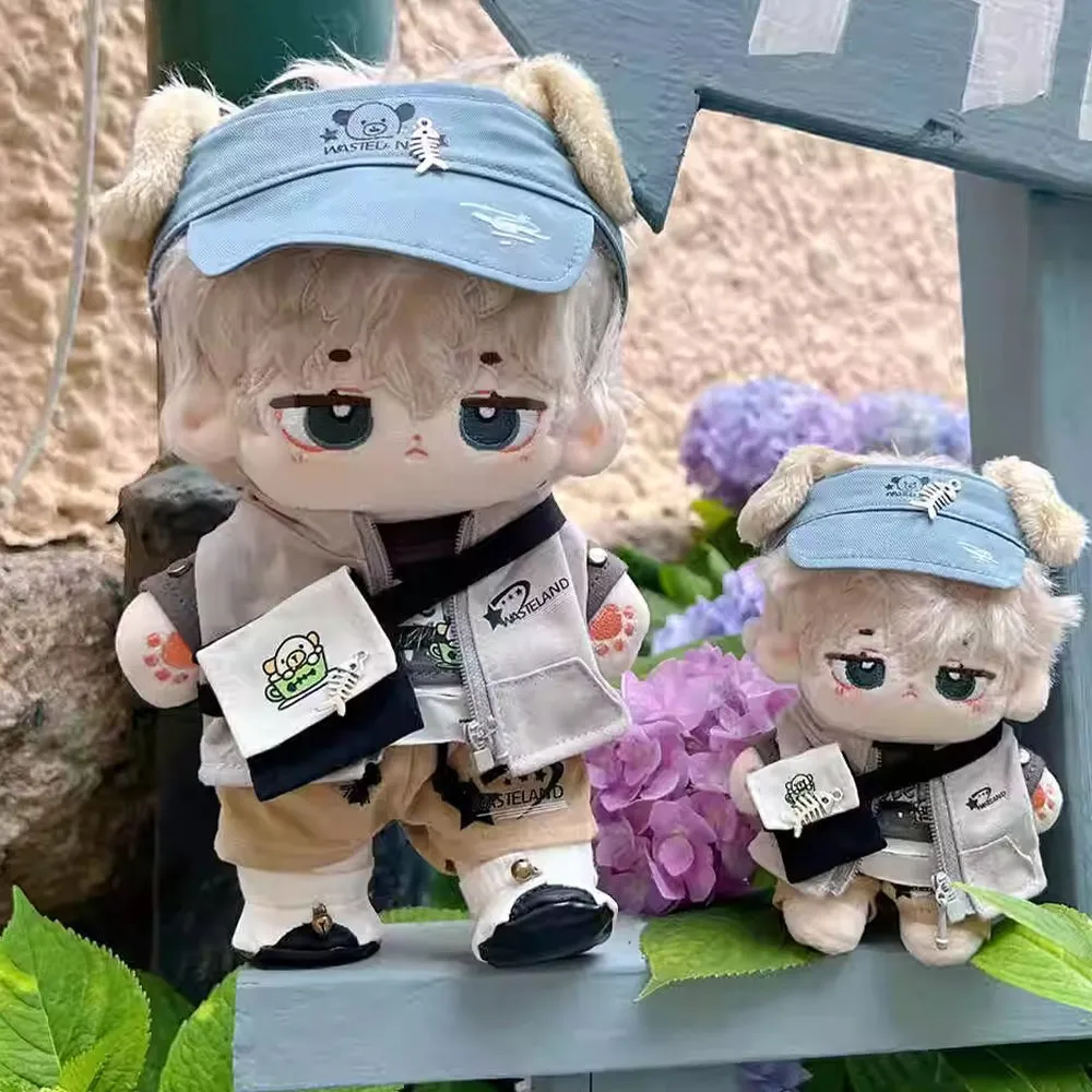 niannyyhouse 10cm 15cm 20cm Plush Doll Clothes Hat T-Shirt Pants Vest Backpack Shoes Soft Stuffed Doll Dressup