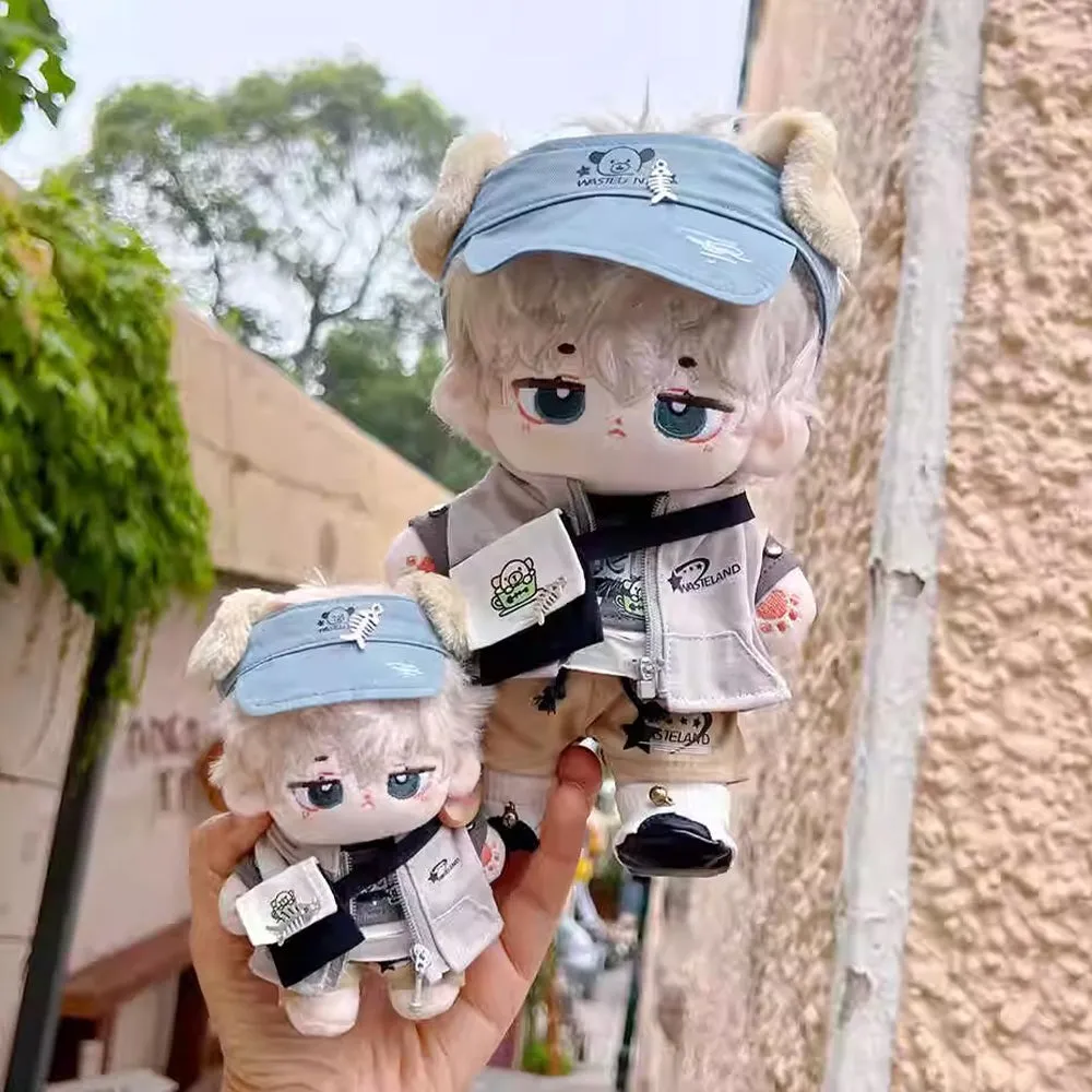 niannyyhouse 10cm 15cm 20cm Plush Doll Clothes Hat T-Shirt Pants Vest Backpack Shoes Soft Stuffed Doll Dressup