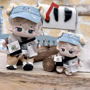 niannyyhouse 10cm 15cm 20cm Plush Doll Clothes Hat T-Shirt Pants Vest Backpack Shoes Soft Stuffed Doll Dressup