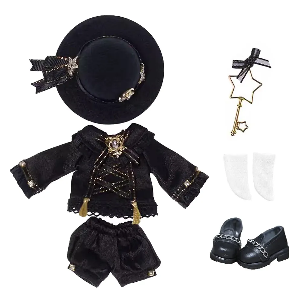 niannyyhouse Ob11 Outfit Hat Coat Pants Accessories Shoes Socks Dressup Gift for 1/12 BJD Doll 4.3 inches (11 cm) Body