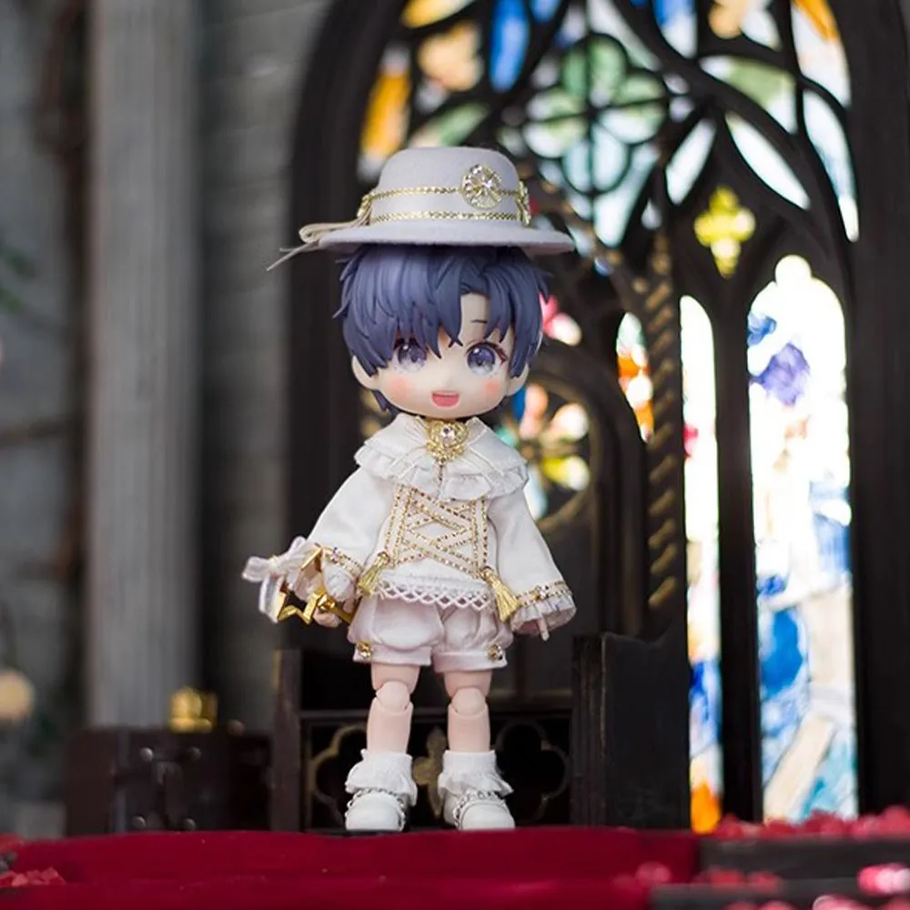 niannyyhouse Ob11 Outfit Hat Coat Pants Accessories Shoes Socks Dressup Gift for 1/12 BJD Doll 4.3 inches (11 cm) Body
