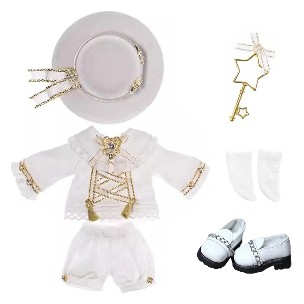 niannyyhouse Ob11 Outfit Hat Coat Pants Accessories Shoes Socks Dressup Gift for 1/12 BJD Doll 4.3 inches (11 cm) Body