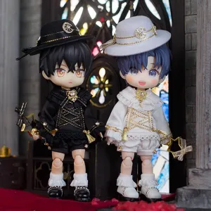 niannyyhouse Ob11 Outfit Hat Coat Pants Accessories Shoes Socks Dressup Gift for 1/12 BJD Doll 4.3 inches (11 cm) Body
