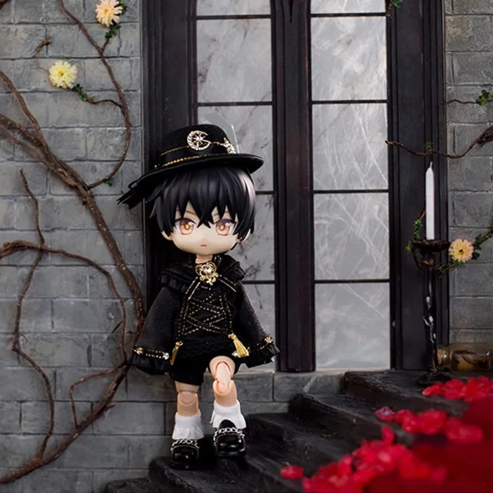 niannyyhouse Ob11 Outfit Hat Coat Pants Accessories Shoes Socks Dressup Gift for 1/12 BJD Doll 4.3 inches (11 cm) Body