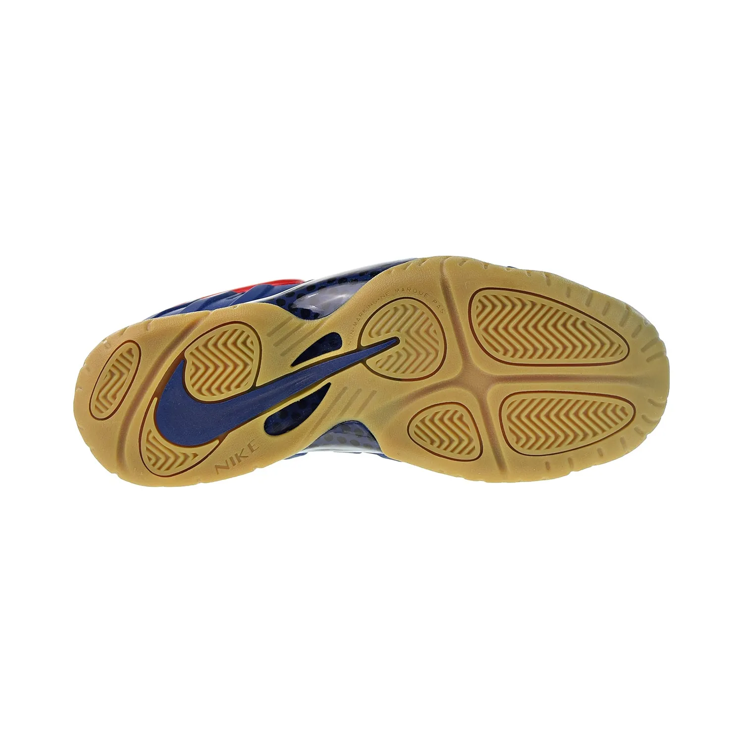 Nike Air Foamposite Pro Big Kids' Shoes Blue Void-University Red