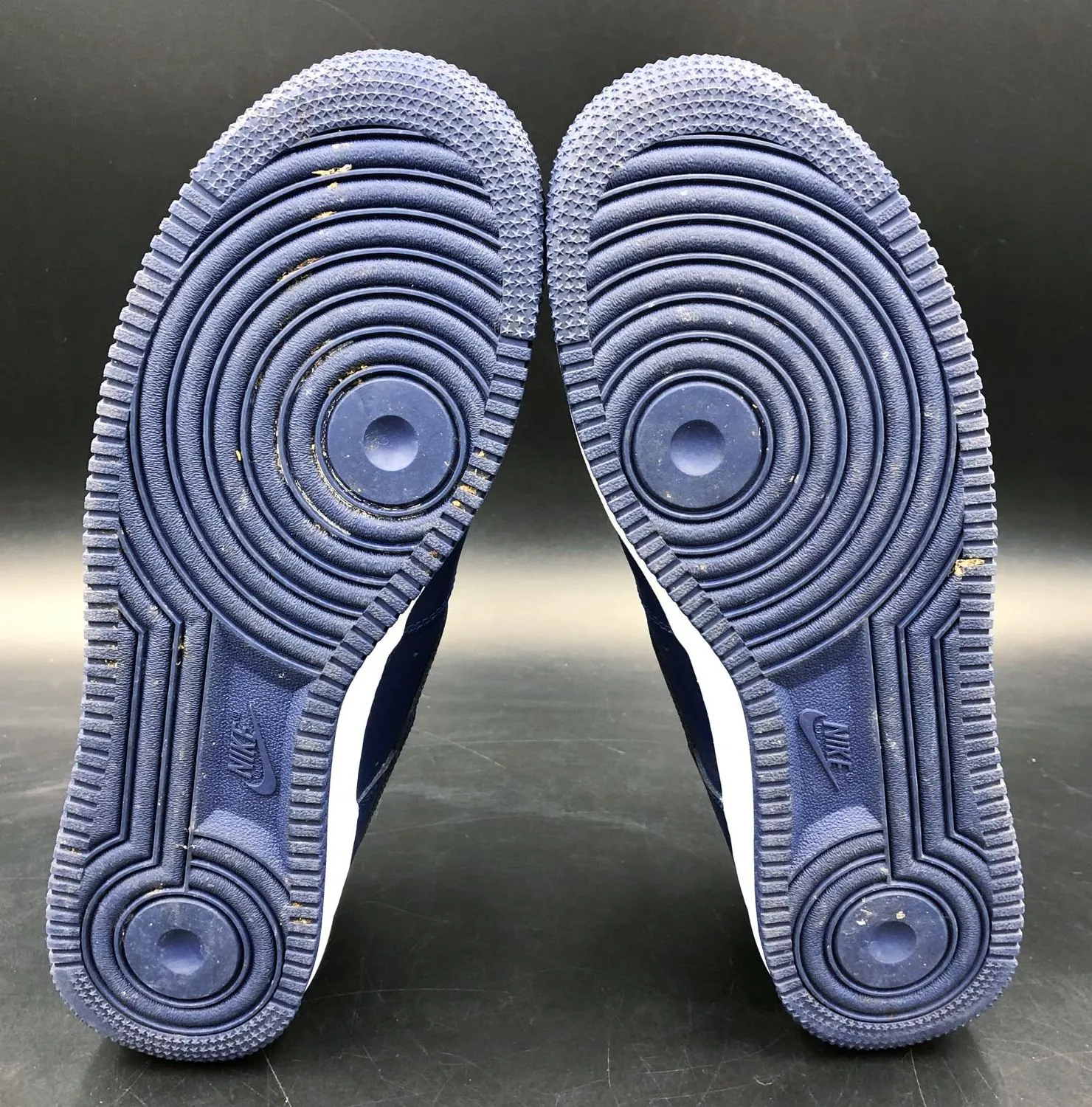 Nike Air Force 1 'By You' Men's Custom Navy Blue/White Sneakers - Sz 10.5 ( COA)