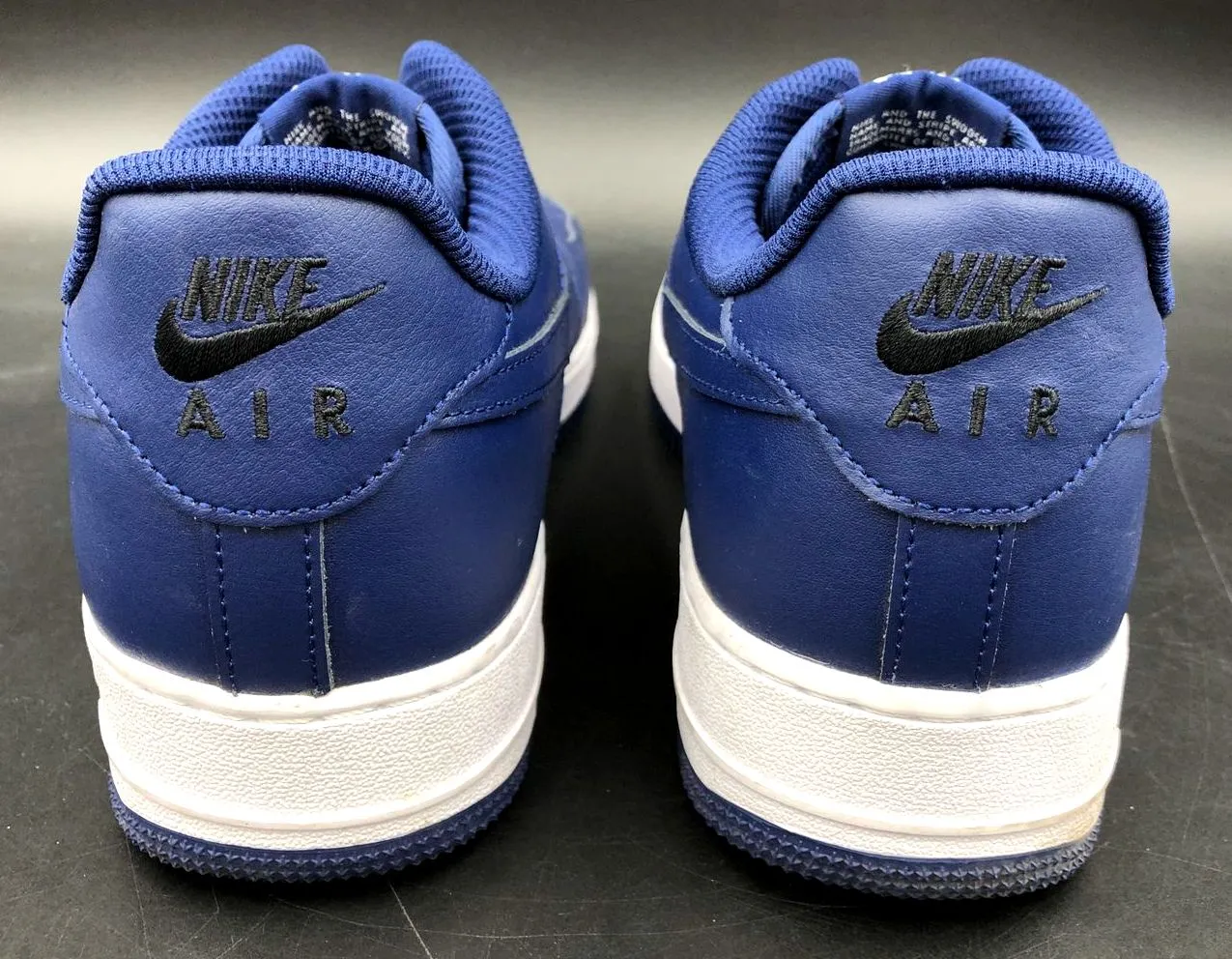 Nike Air Force 1 'By You' Men's Custom Navy Blue/White Sneakers - Sz 10.5 ( COA)