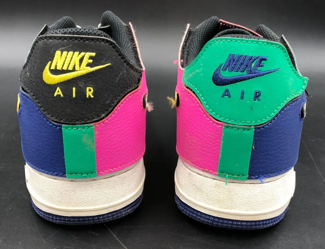 Nike Air Force 1/1 'Black Multi-Color' Men's Velcro Panel Sneakers - 10.5 ( COA)