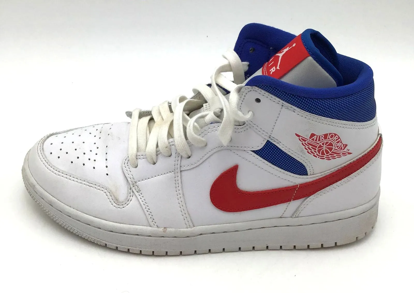Nike Air Jordan 1 Women's Mid 'USA' Sneakers-Size: 10 ( COA)