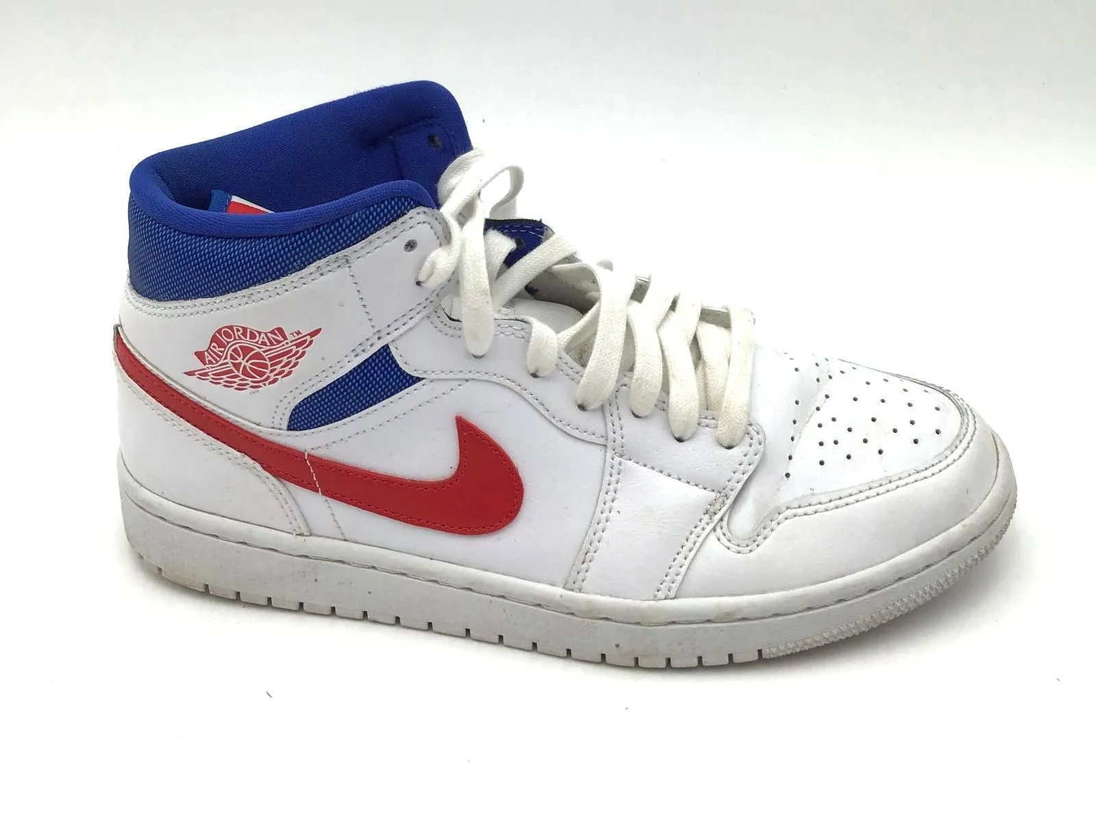 Nike Air Jordan 1 Women's Mid 'USA' Sneakers-Size: 10 ( COA)