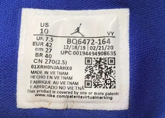 Nike Air Jordan 1 Women's Mid 'USA' Sneakers-Size: 10 ( COA)