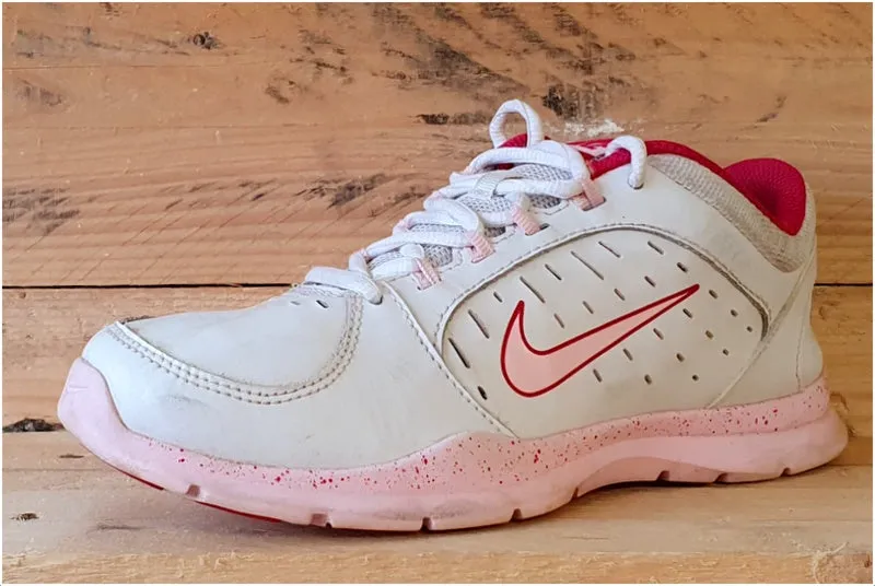Nike Core Flex 2 Leather Trainers Pink/White 643096-103 UK5/US7.5/EU38.5