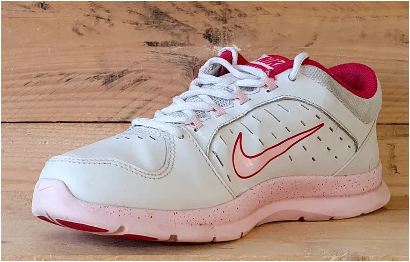 Nike Core Flex 2 Leather Trainers Pink/White 643096-103 UK5/US7.5/EU38.5